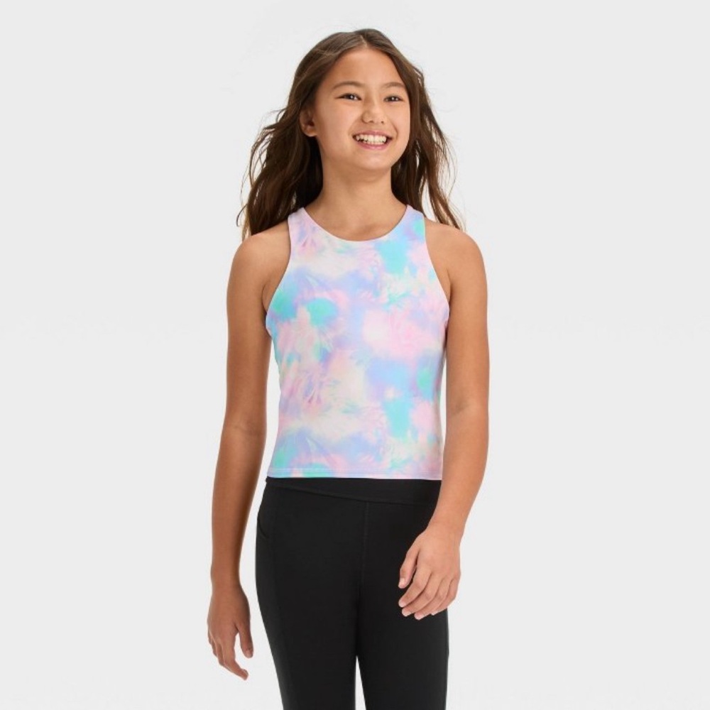 NWT All In Motion Girls Cropped Tank Top size XL / 14